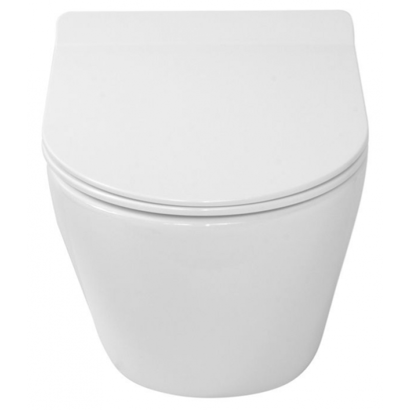 TECEbase Zestaw - stelaż podtynkowy, spłuczka Base, miska LAVITA RIM+ SOFI SLIM biała z deską wolonoopadającą białą kod S047 