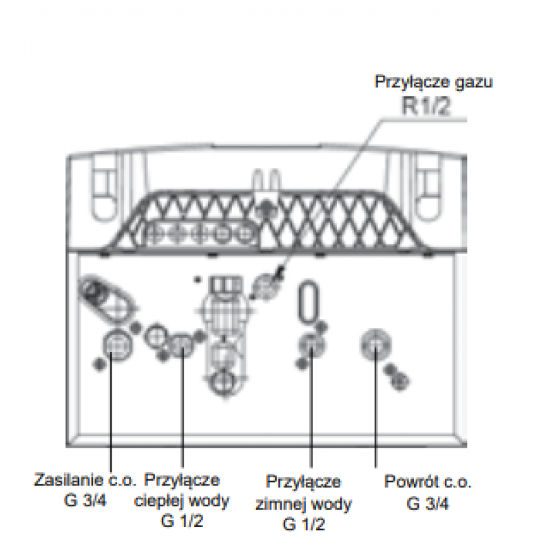 Wolf FGB-K-24 Kocioł gazowy kondensacyjny dwufunkcyjny 24 kW Kod 8615837 