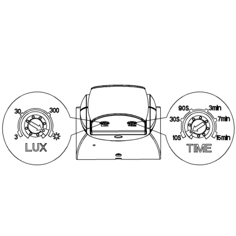 Opal Czujnik ruchu Ir IP44, czarny Kod ST15 BLACK 