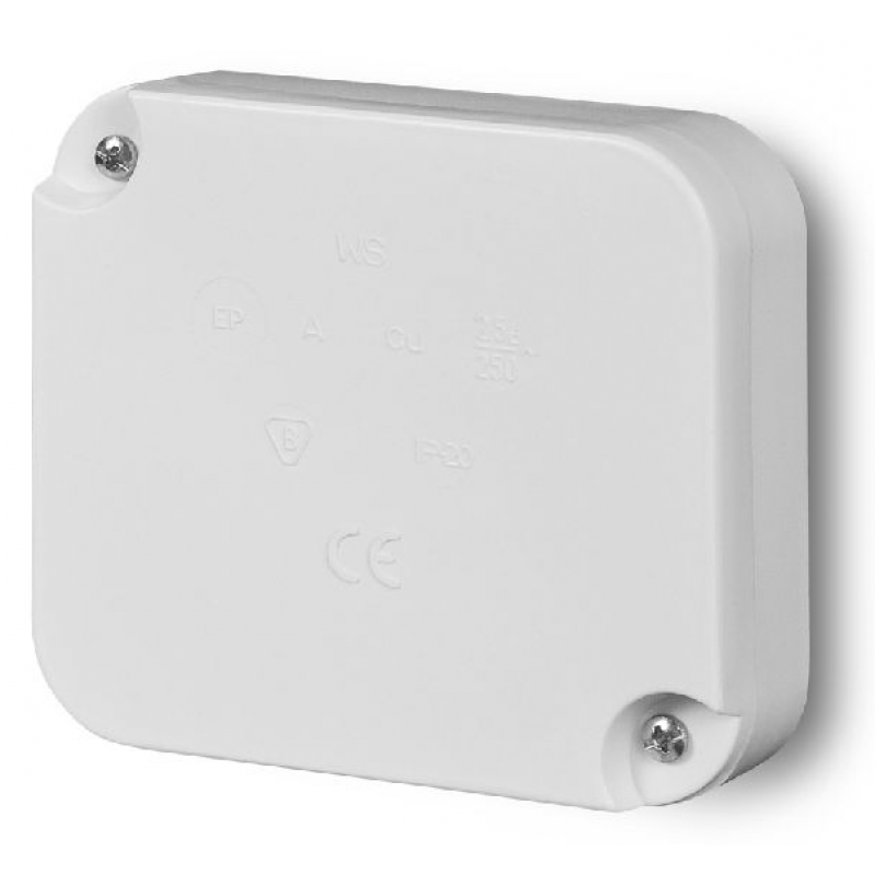 Elektro Plast Nasielsk Puszka natynkowa, z wkładem, zaciski 5x2,5mm2, IP20, 85x75x21mm, biała KOD 0225-00 