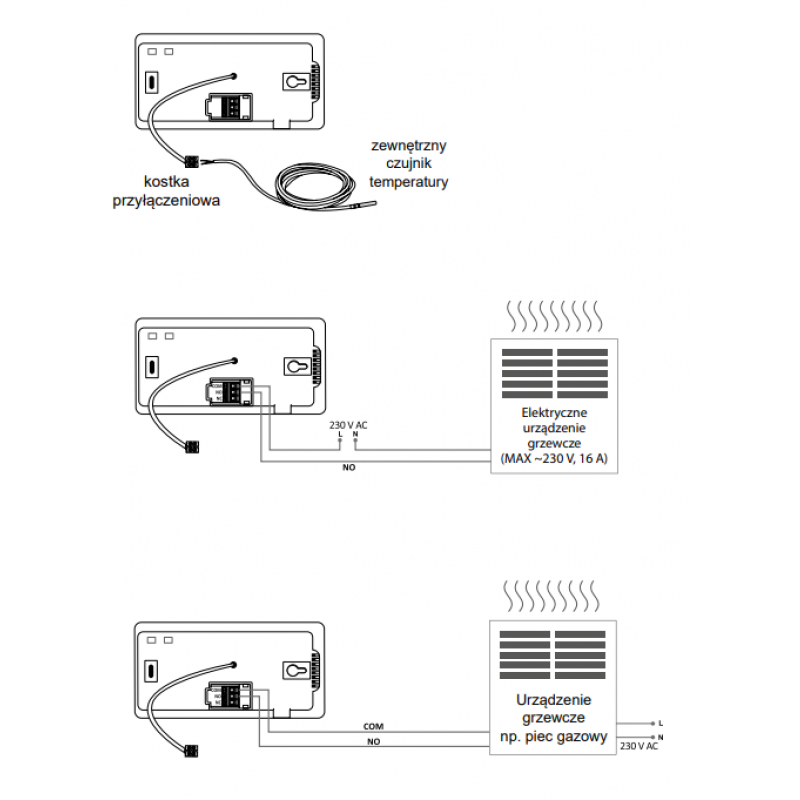 AURATON Tucana P Tygodniowy regulator temperatury, przewodowy Kod AUR00TUC0P000 
