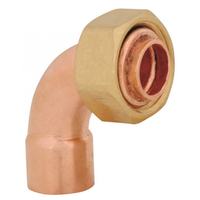 ARCO Złączka bateryjna łuk z kołnierzem zewnętrznym GW/Cu, 1/2x18 Kod: P4565FR