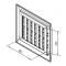 Vents Kratka wentylacyjna z siatką i regulowana żaluzją, 154x150mm, biały kod: MW103R 