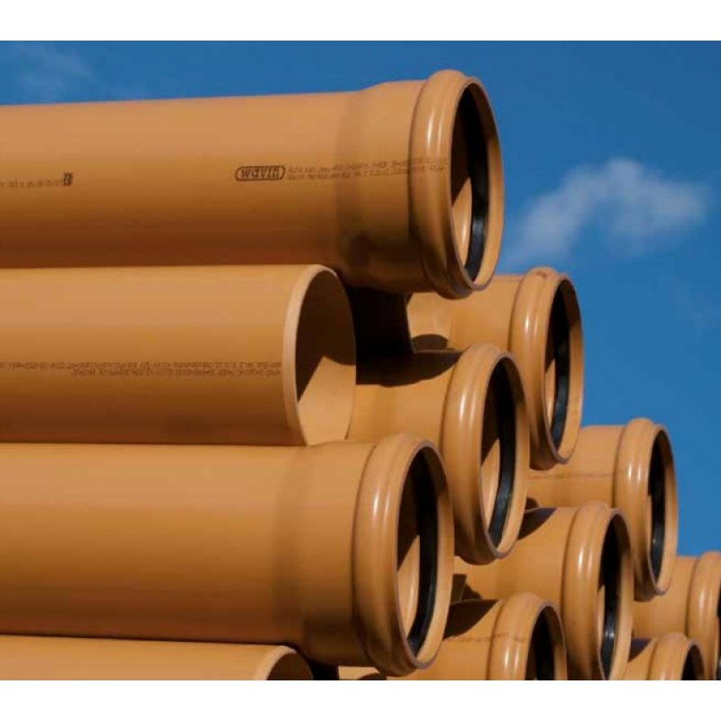 Wavin Rura PVC-U 110x3.2x3000 SN8 KL.S ML kanalizacyjna zewnętrzna z rdzeniem spienionym Kod 3022332 