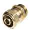 TECEflex Alternatywny śrubunek przejściowy, z pierścieniem z mosiądzu, do rur wielowarstwowych, 20 mm x 1/2 GZ Kod: 740142