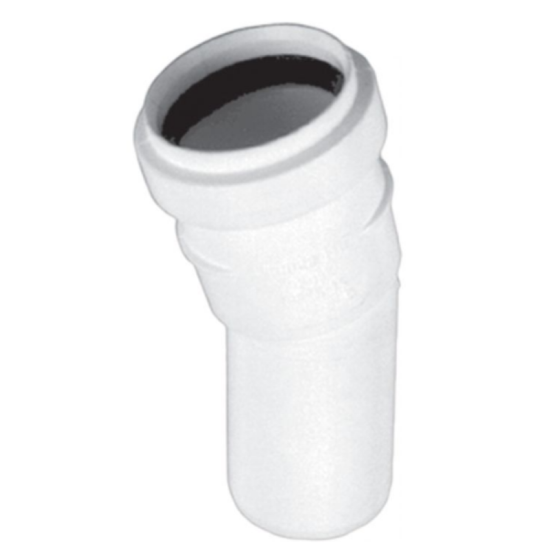 Magnaplast HTB Kolano kanalizacyjne białe DN32/15 PP Kod 421008