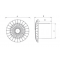 AIRROXY aRid Wentylator domowy, sufitowy fi100 BB Standard Kod 01-040 