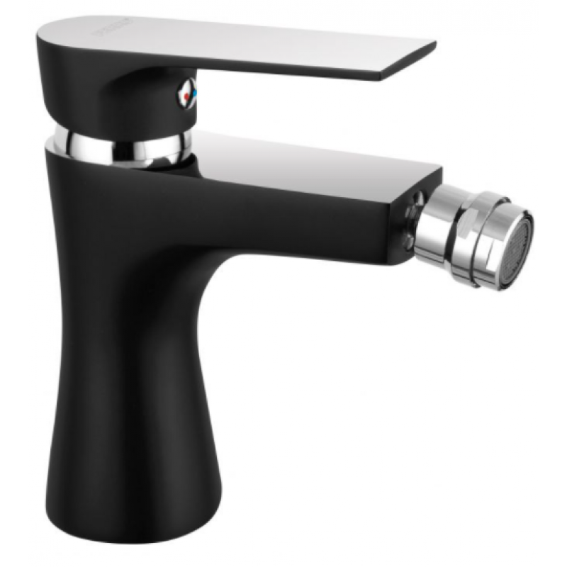 Ferro ALGEO BLACK/ CHROME Bateria bidetowa stojąca, czarny kod BAQ6BLC