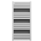 Onnline PBV 540x1110 Grzejnik łazienkowy o mocy 512W, rozstaw 500mm, p. dolne, kolor: biały kod WGPBV111054K916SX