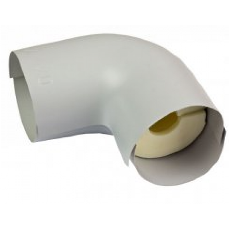 NMC ISOTUBE 040 Kolano systemowe PUR z PVC, średnica 76, grubość 40 Kod IUEOCV400760