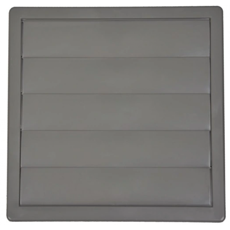 Airroxy Kratka wentylacyjna z żaluzją 170x170mm, fi 100, szary Kod 02-308