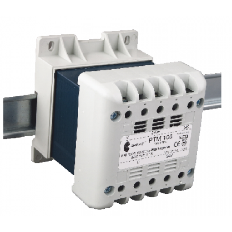 Breve PTM 120 Transformator jednofazowy na szynę DIN TH-35 230/230V Kod 16052-9952