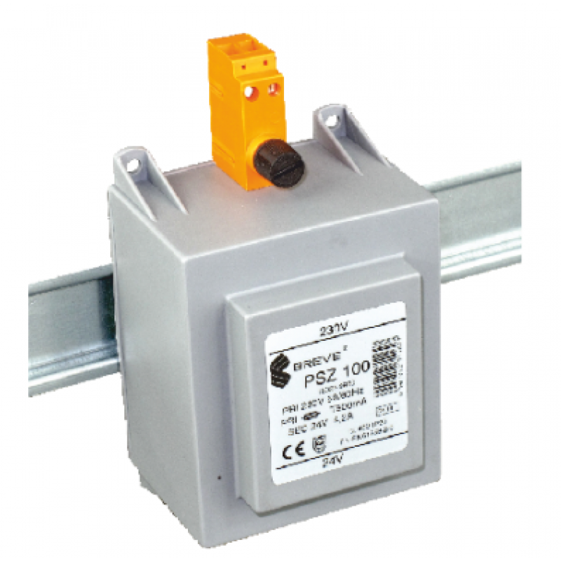 Breve PSZ 100 Transformator jednofazowy na szynę DIN TH-35 230/12V Kod 16012-9960