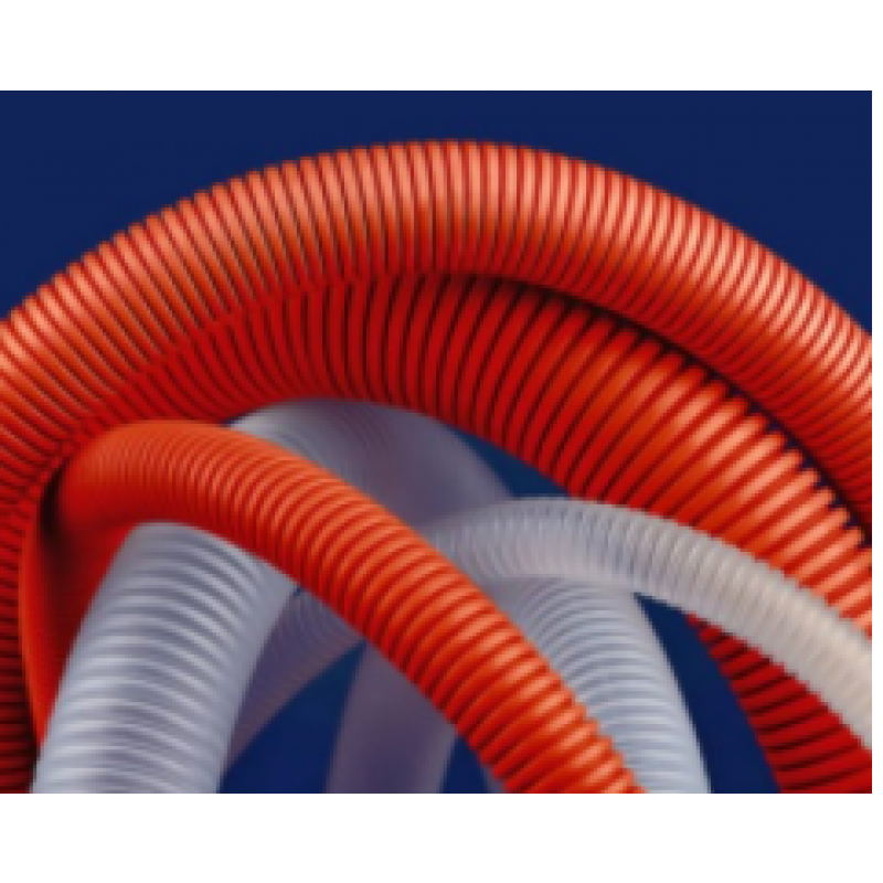 Ingremio RKLGF Rura typu peszel elektroinstalacyjna 44x52mm 320N, kolor naturalny, Długość 25m Kod W0043