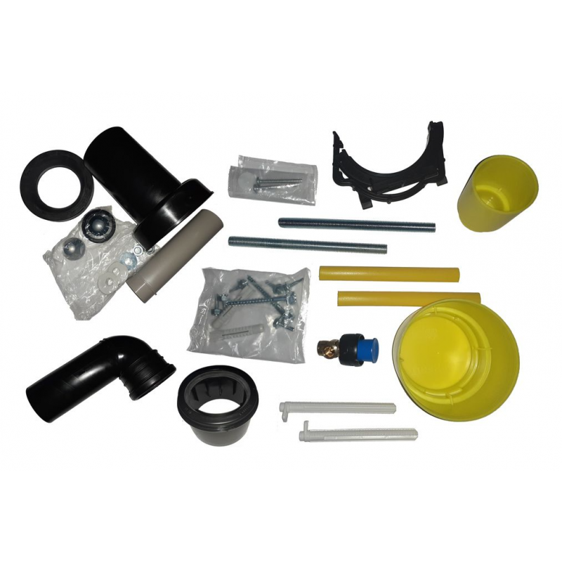 Geberit Duofix Zestaw stelaż podtynkowy do WC + miska wisząca WC LAVITA RIM+ SOFI SLIM z deską sedesową wolnoopadającą duroplast + zestaw wsporników dystansowych Kod S051 