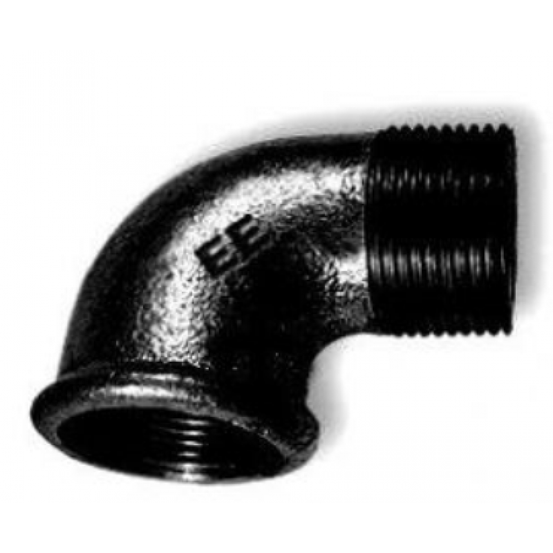 Zawiercie A4 Kolanko W-Z, czarne, 1 Kod 5907791602862