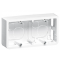 Legrand Mosaic Puszka instalacyjna natynkowa podwójna, 4 moduły, kolor biały KOD 080285