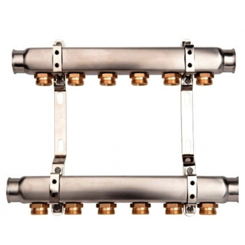 VALVEX K2-7 BASE INOX Zespół rozdzielaczy, 7 obiegów, G1-G3/4 kod 6085200