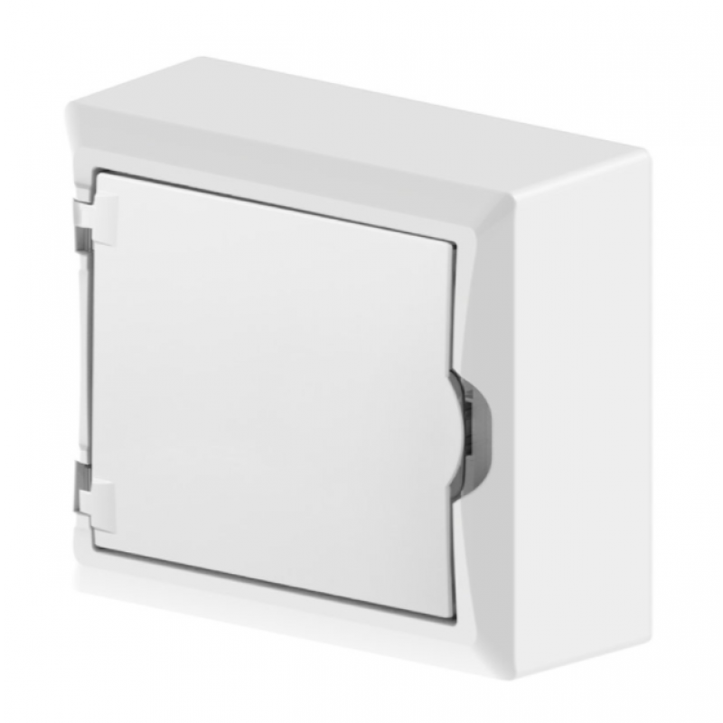 Onnline Rozdzielnica natynkowa, 1x6 modułów, z listwami, drzwi w kolorze obudowy, 192x96x198 mm, IP40 KOD: 2501-10