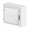Onnline Rozdzielnica natynkowa, 1x12 modułów, z listwami, drzwi w kolorze obudowy, 298x96x198 mm, IP40 KOD: 2503-10
