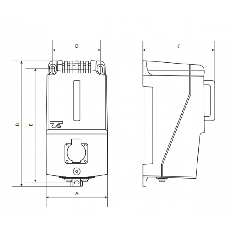 Breve PFS 120 Transformator jednofazowy, separacyjny lub bezpieczeństwa przenośny, 230/24V, IP34 - IP44 Kod 16124-9997 