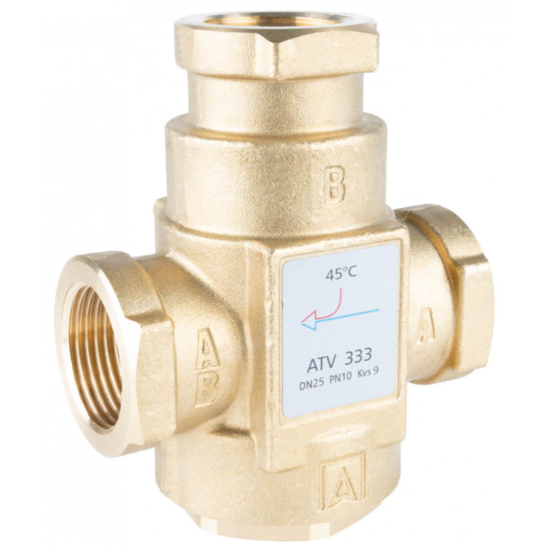 Afriso Zawór temperaturowy ATV 333, DN25, Rp 1 cal, KVS 9, 45 ST.C kod 1633310