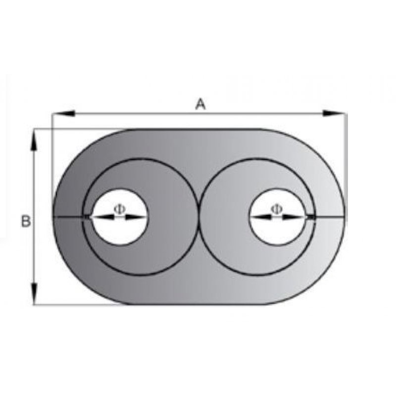 Capricorn Rozeta podwójna biała, fi 28 Kod: 9-2220-028-00-01-01 