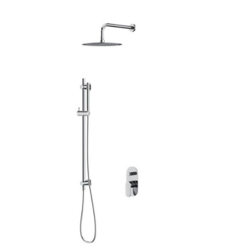 Cersanit CREA Zestaw podtynkowy z baterią wannowo - natryskową, kolor chrom Kod S952-008