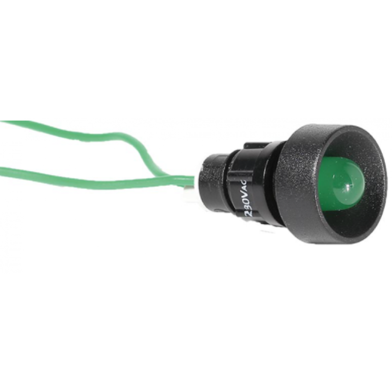 ETI Lampka sygnalizacyjna LED D=10mm zielona 230V AC LS LED 10 G 230AC Kod 004770810