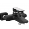 Ferro ALGEO SQUARE BLACK/CHROME Bateria wannowa, ścienna, kolor czarny/chrom Kod BAQ1BLC