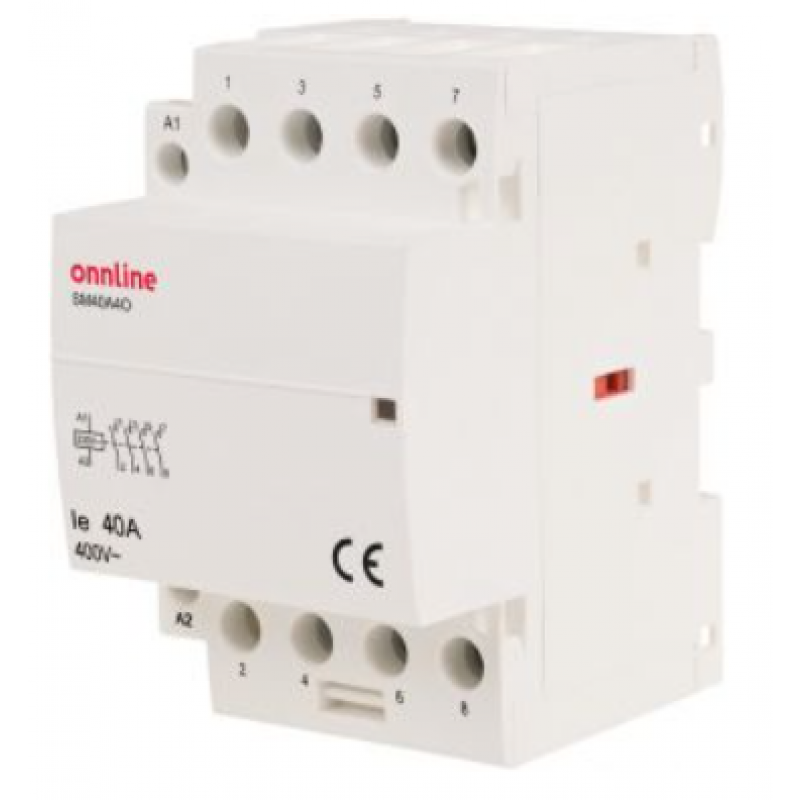 Onnline Stycznik modułowy SM40A4O, 40A, 4NO, 230V, AC 3 Kod SM40A4O