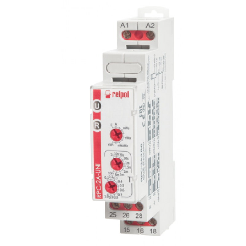 RELPOL Przekaźnik czasowy RPC-2A-UNI Kod 863217
