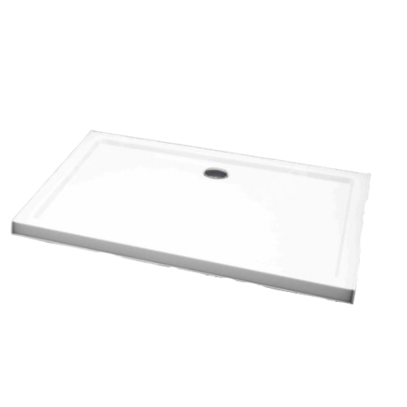 Onnline Brodzik 80x100 cm, prostokątny, typ płytki, głębokość 3cm, wysokość całości 5cm, otwór na syfon fi90 KOD 15848386