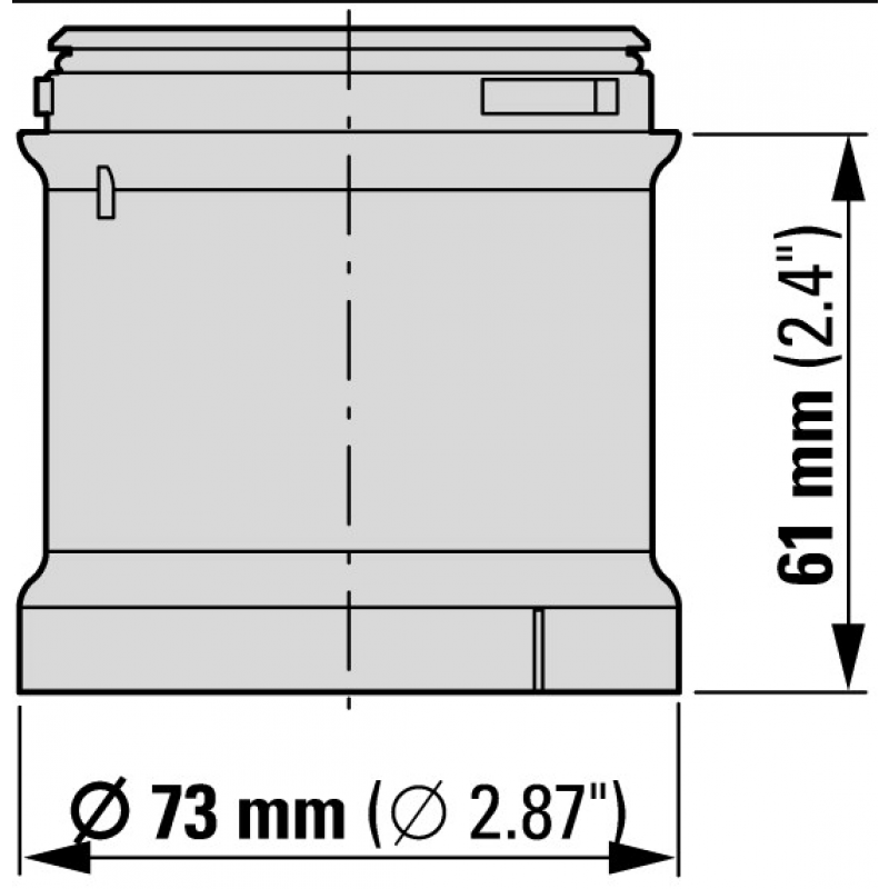 EATON Moduł światła pulsującego SL7-BL230-Y, żółty, wskaźnik LED, 230V AC KOD 171400 