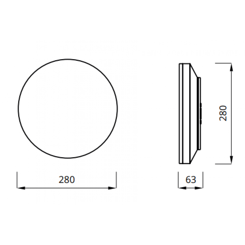 AWEX Plafoniera LED EDGE R 4000K 12W /1W 1h, sieciowo-awaryjna, PT (przycisk testu), biała, 1650lm, IP54, okrągła KOD EDRE12/1W/E/1/SE/PT/WH/4000 