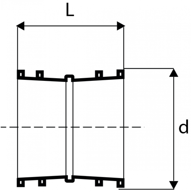 Magnaplast KGF Przejście murowe do kanalizacji zewnętrznej, 160/110 kod 22600 