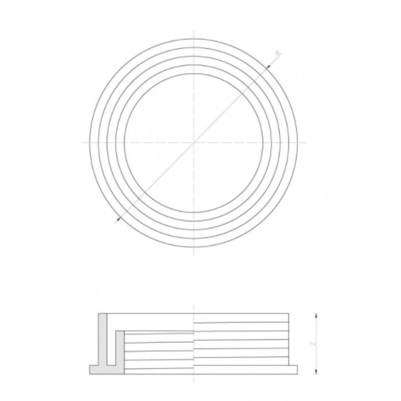 Onnline Redukcja gumowa do kanalizacji wewnętrznej, średnica 50/32mm, kolor biały Kod: E-692818 