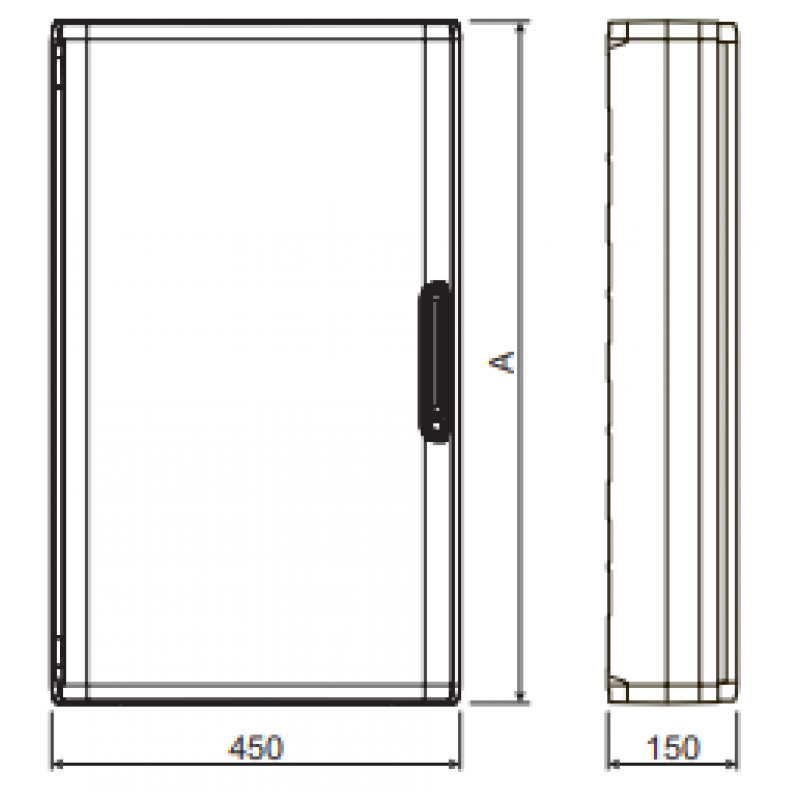 Legrand Rozdzielnica natynkowa XL3 125, 36 modułowa, IP40, 450 x 450 x 150 mm, drzwi białe KOD: 401647 