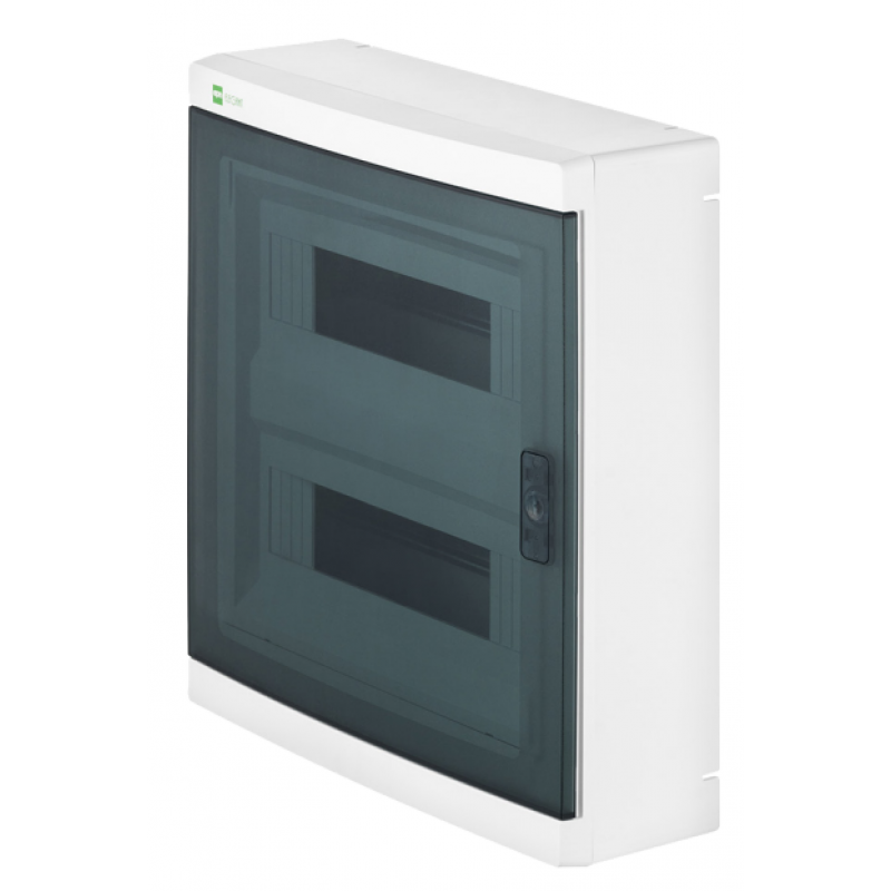 ELEKTRO PLAST ELEGANT Rozdzielnica natynkowa, RN 2x12 PE+N IP40, drzwi dymne przezierne KOD: 2425-01