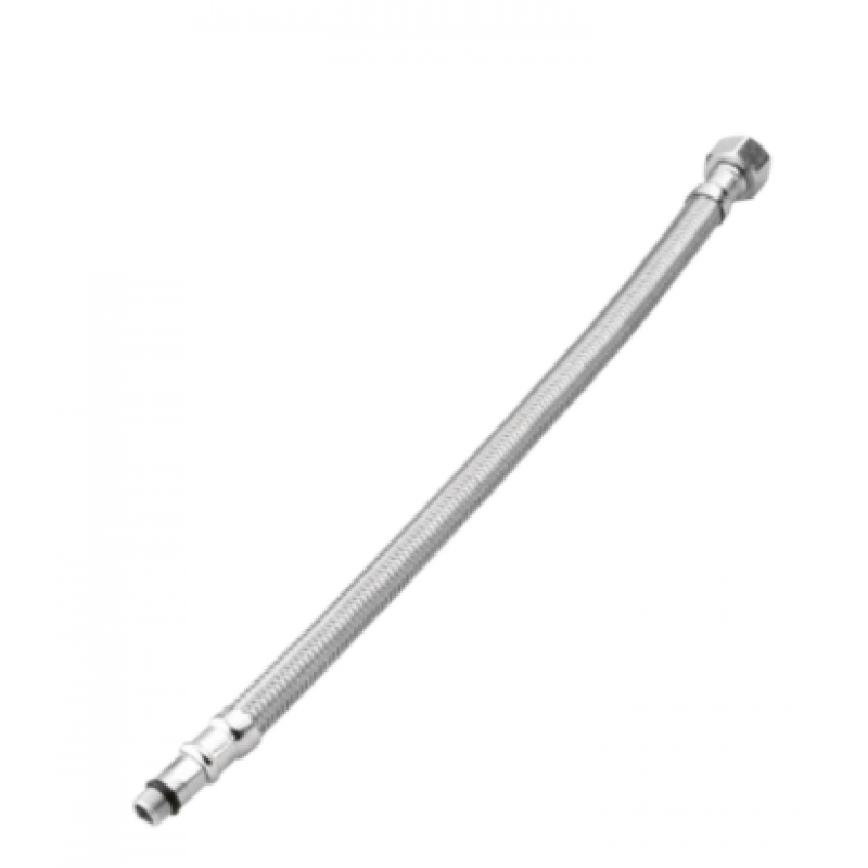 Perfexim PHA-9145C Wężyk nierdzewny WZ 3/8cala x M10 L=80cm PN12 DN8, krótka końcówka Kod 06-003-1010-080