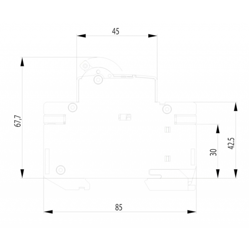ETI ETIMAT 6 Wyłącznik nadprądowy 3-biegunowy, 6kA, 16A, B16 Kod 002115516 