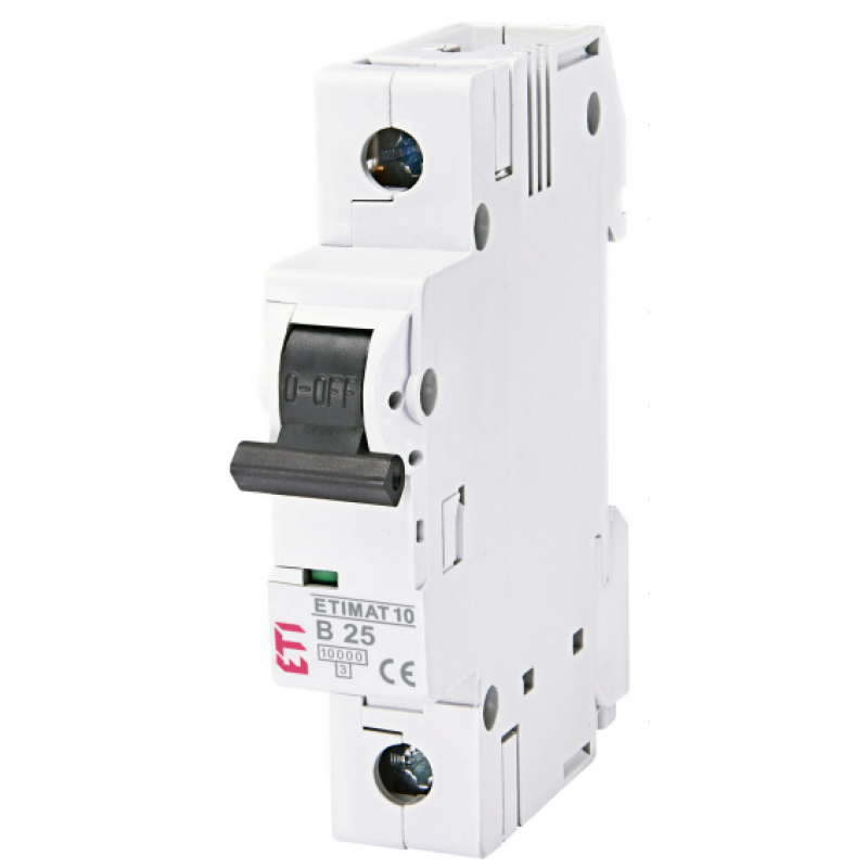 ETI ETIMAT 10 Wyłącznik nadprądowy 1-biegunowy, 6kA, 63A, C63 Kod 002131722