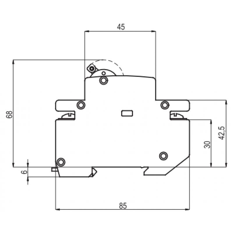 ETI ETIMAT 10 Wyłącznik nadprądowy 3-biegunowy, 20kA, 80A, C80 Kod 002135731 
