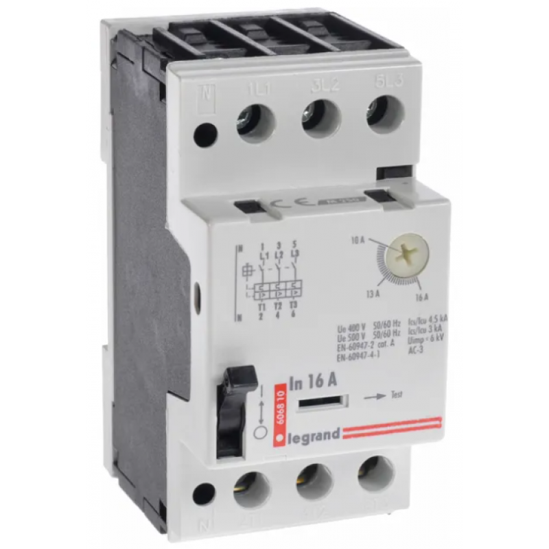 Legrand Wyłącznik silnikowy M250 1Z/1R 25A, 7,5 kW KOD 606832