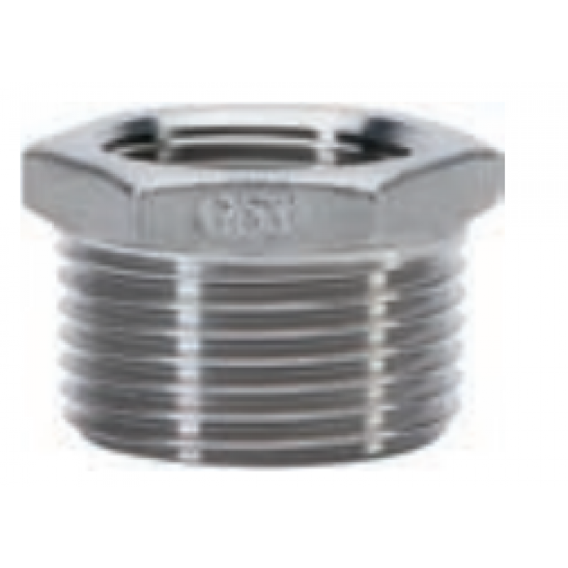 Gebo Złączka redukcyjna nakręto-wkrętna 1x1/2, stal nierdzewna Kod 6241-100012