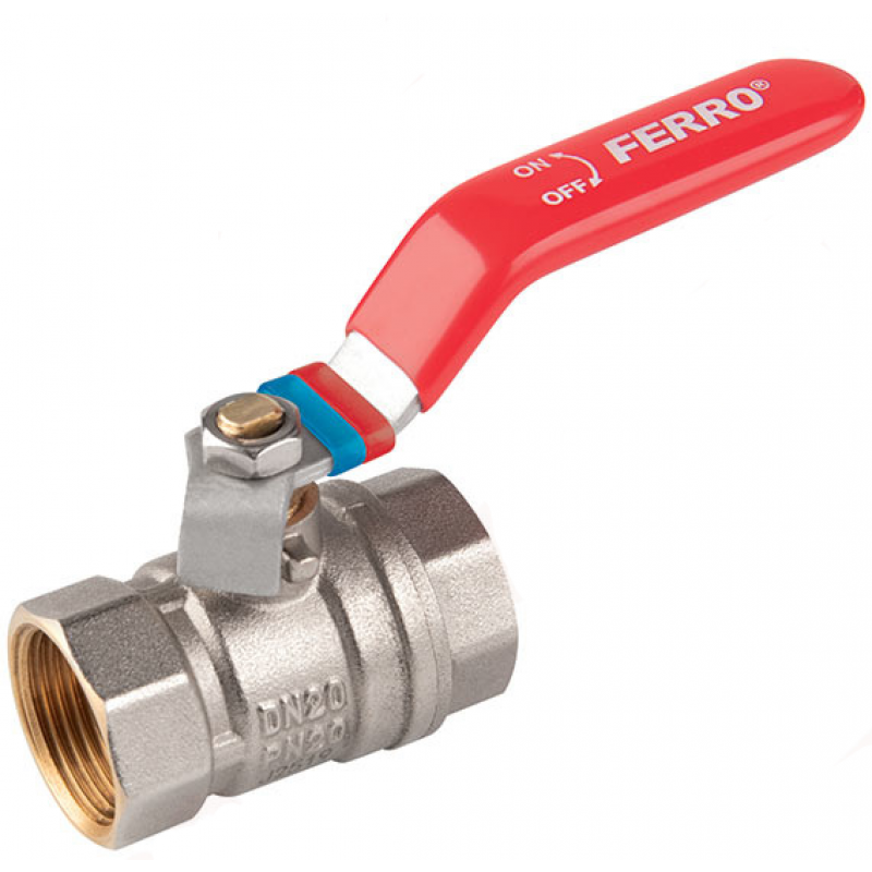 Ferro F-Comfort Zawór kulowy, 2 cale, nakrętno-nakrętny, z dźwignią, z dławikiem kod KFC6