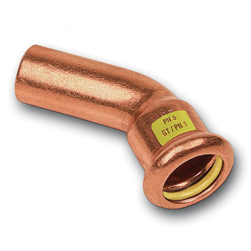 Sanha Press Gas Łuk nyplowy 45 stopni ZZxZW 22mm KOD 11004022