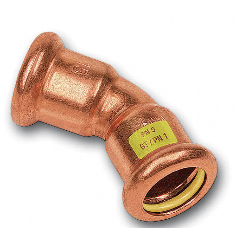 Sanha Press Gas Łuk 45 stopni ZWxZW 28mm KOD 11004128