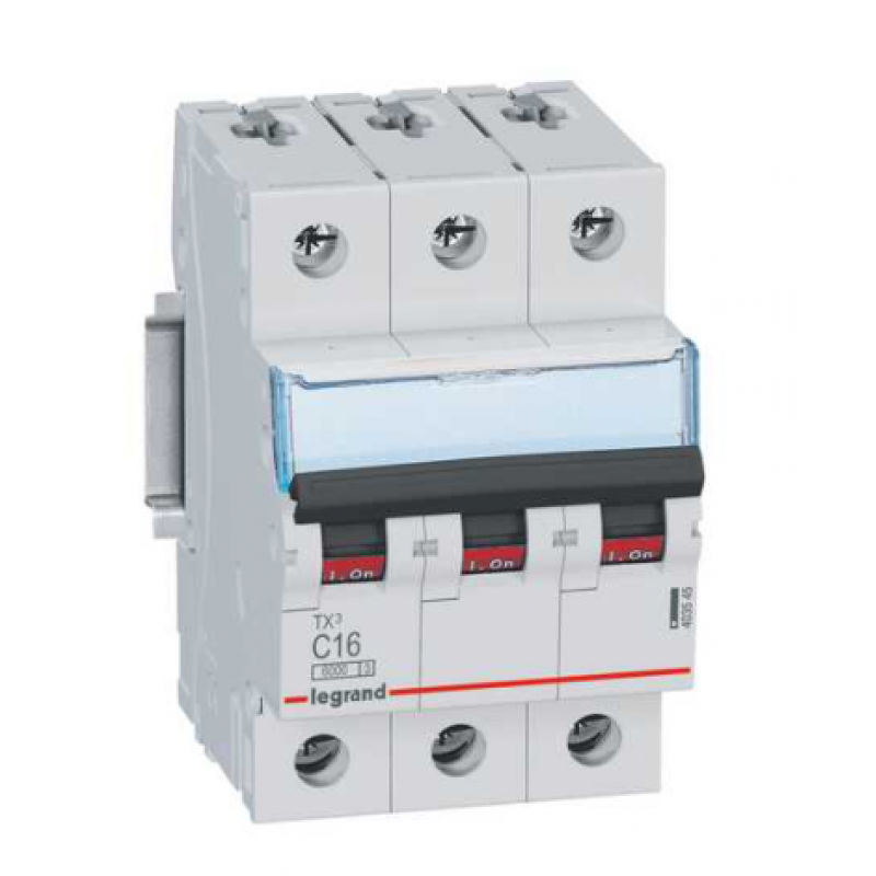 Legrand S 303 Wyłącznik nadprądowy 3P C 16A 6000A TX3 Kod 403545