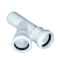 Dyka HTEA Trójnik fi 32x32mm, kąt 67 stopni, PP , kolor biały Kod 5602009